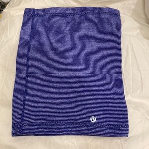 Lululemon gloves, gaiter/scarf, and headband/ear warmer.
